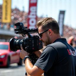 Live event coverage with camera crew