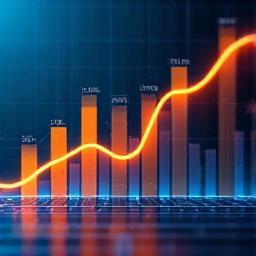 Graph showing vehicle market trends